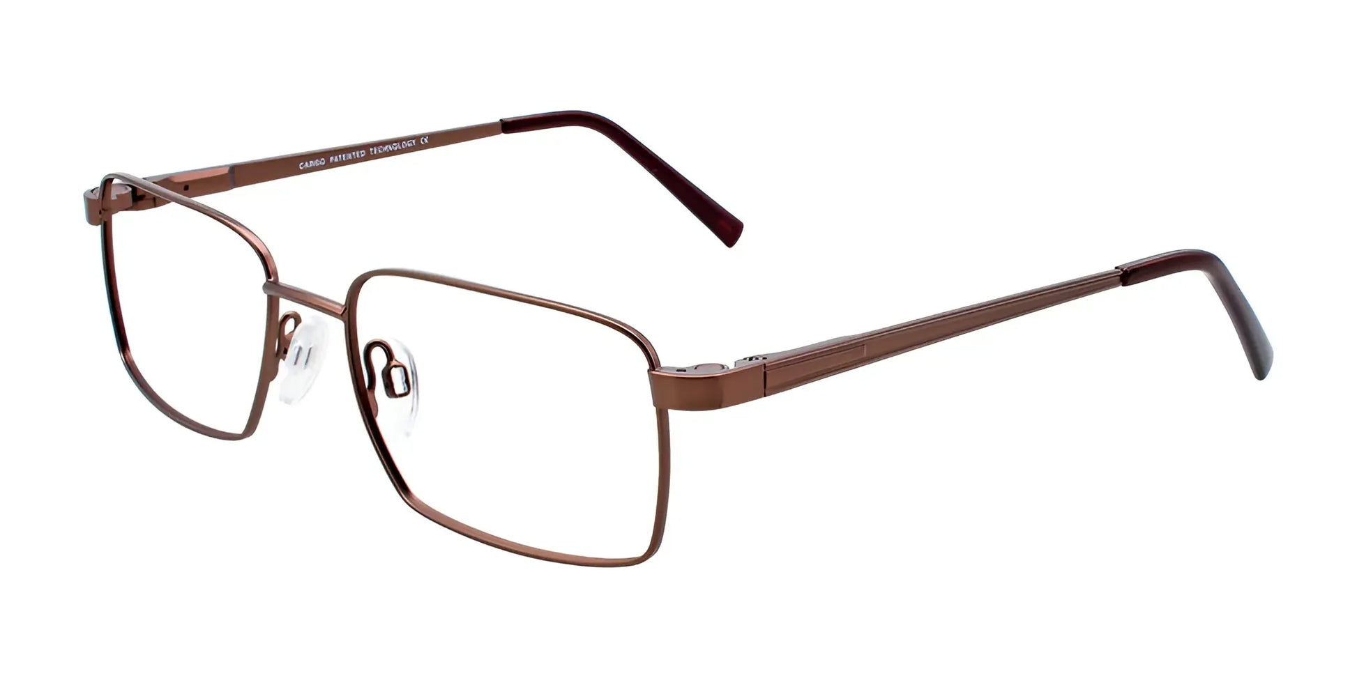 Cargo C5039 Eyeglasses with Clip-on Sunglasses Satin Brown