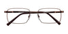 Cargo C5039 Eyeglasses with Clip-on Sunglasses | Size 54 / Satin Brown