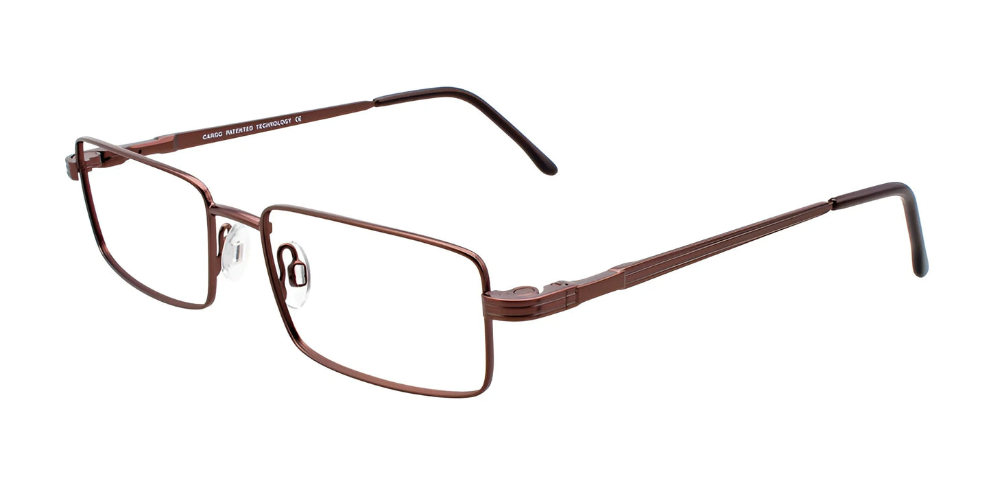 Cargo C5041 Eyeglasses with Clip-on Sunglasses Satin Dark Brown