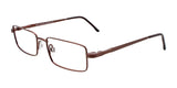 Cargo C5041 Eyeglasses with Clip-on Sunglasses Satin Dark Brown