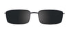 Cargo C5041 Eyeglasses with Clip-on Sunglasses | Size 53 / Satin Black