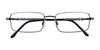 Cargo C5041 Eyeglasses with Clip-on Sunglasses | Size 53 / Satin Black