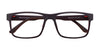 Cargo C5044 Eyeglasses with Clip-on Sunglasses | Size 54 / Grey & Dark Orange