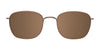 Cargo C5045 Eyeglasses with Clip-on Sunglasses | Size 53 / Satin Brown