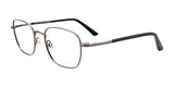 Cargo C5045 Eyeglasses with Clip-on Sunglasses Satin Steel