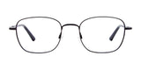 The stylish Cargo C5045 Eyeglasses with Clip-on Sunglasses showcase a durable design, featuring black square-rimmed frames, straight temples, and clear lenses, all elegantly presented on a white background.