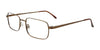 Cargo C5046 Eyeglasses with Clip-on Sunglasses | Size 56 / Satin Golden Brown