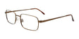 Cargo C5046 Eyeglasses with Clip-on Sunglasses Satin Golden Brown