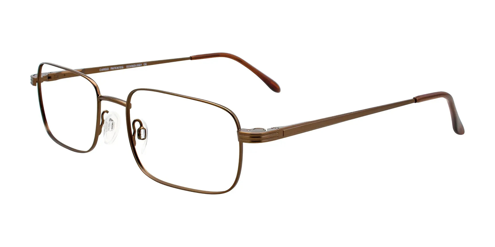 Cargo C5046 Eyeglasses with Clip-on Sunglasses Satin Golden Brown