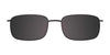 Cargo C5046 Eyeglasses with Clip-on Sunglasses | Size 56 / Satin Black