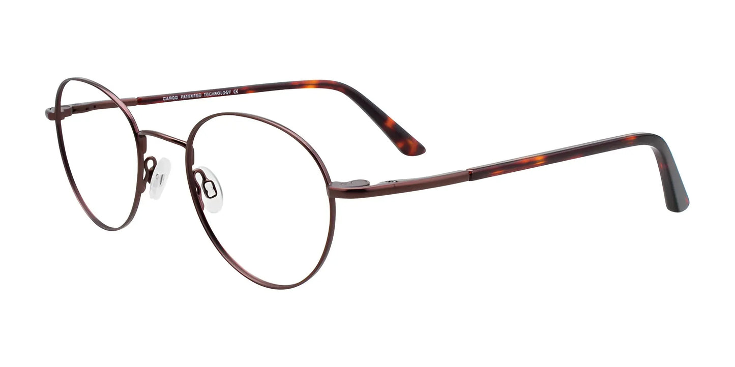 Cargo C5047 Eyeglasses with Clip-on Sunglasses Satin Dark Brown