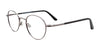 Cargo C5047 Eyeglasses with Clip-on Sunglasses | Size 49 / Satin Dark Grey