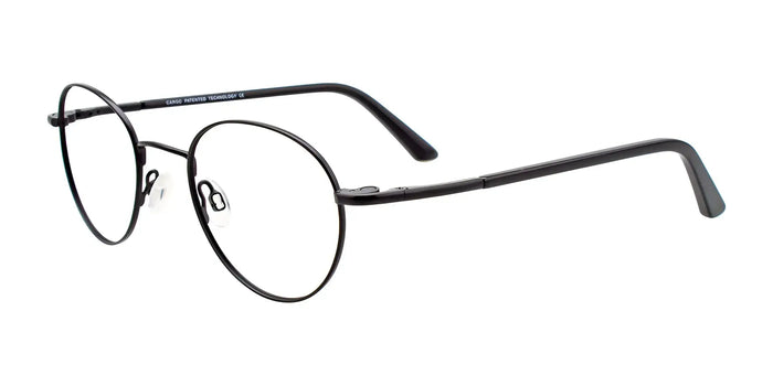 Cargo C5047 Eyeglasses with Clip-on Sunglasses | Size 49 / Satin Black