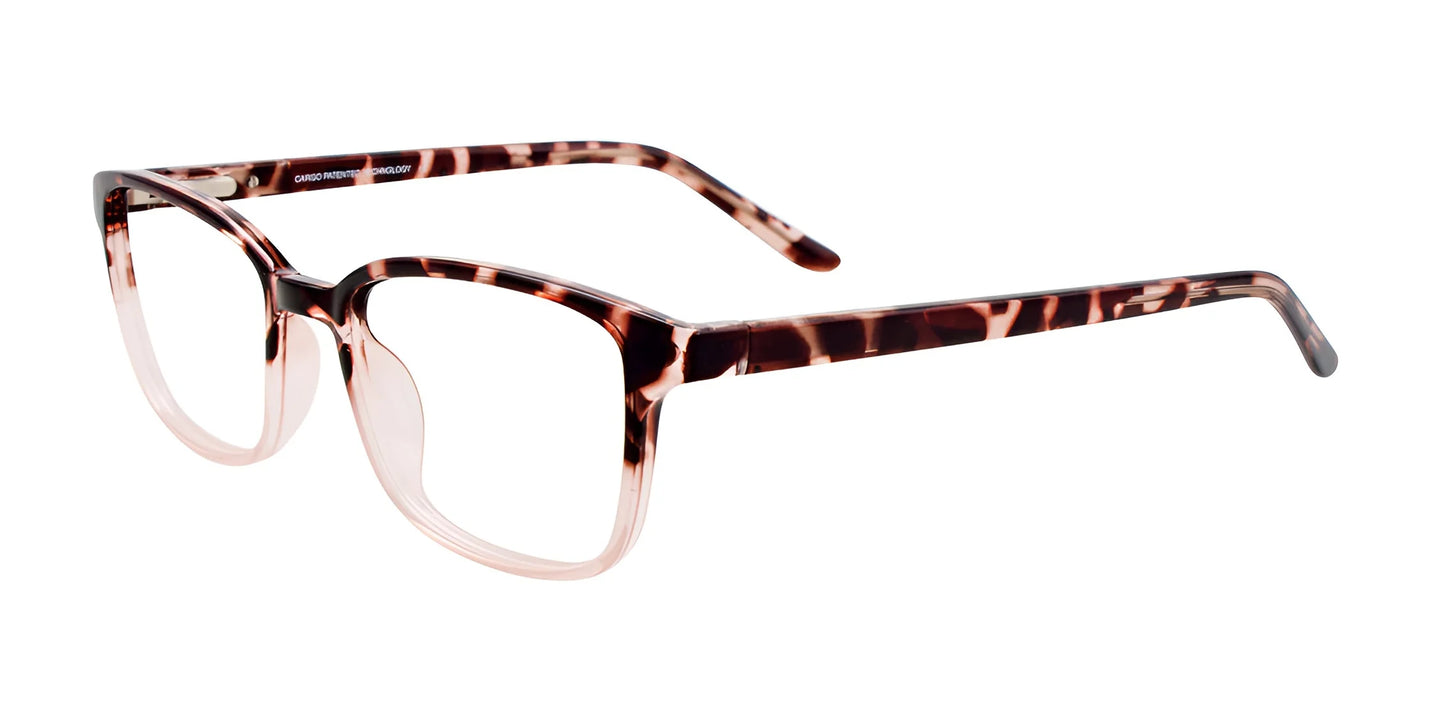 Cargo C5050 Eyeglasses with Clip-on Sunglasses Dark Brown Tortoise & Crystal