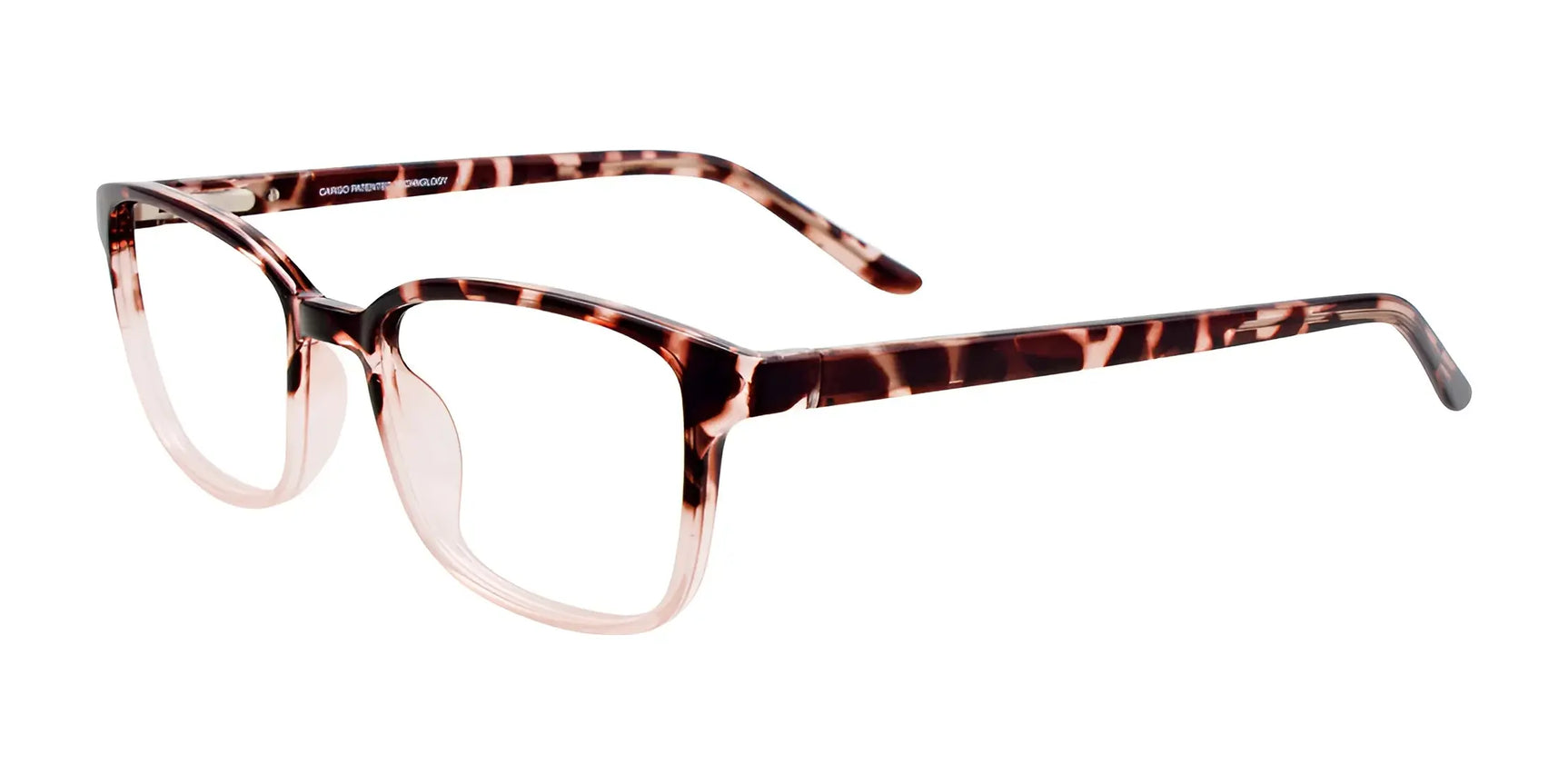 Cargo C5050 Eyeglasses with Clip-on Sunglasses Dark Brown Tortoise & Crystal