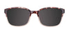 Cargo C5050 Eyeglasses with Clip-on Sunglasses | Size 48 / Crystal Blue & Dark Demi Amber