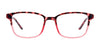 Cargo C5050 Eyeglasses with Clip-on Sunglasses | Size 48 / Crystal Blue & Dark Demi Amber