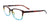 Cargo C5050 Eyeglasses with Clip-on Sunglasses | Size 48 / Crystal Blue & Dark Demi Amber