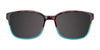 Cargo C5050 Eyeglasses with Clip-on Sunglasses | Size 48 / Crystal Blue & Dark Demi Amber