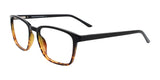 Cargo C5052 Eyeglasses with Clip-on Sunglasses Demi Amber & Black