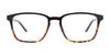 Cargo C5052 Eyeglasses with Clip-on Sunglasses | Size 53 / Black & Black Marbled