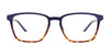 Cargo C5052 Eyeglasses with Clip-on Sunglasses | Size 53 / Black & Black Marbled