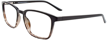 Cargo C5052 Eyeglasses with Clip-on Sunglasses Black & Black Marbled