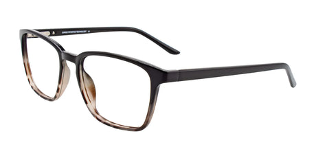 Cargo C5052 Eyeglasses with Clip-on Sunglasses Black & Black Marbled