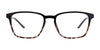 Cargo C5052 Eyeglasses with Clip-on Sunglasses | Size 53 / Black & Black Marbled