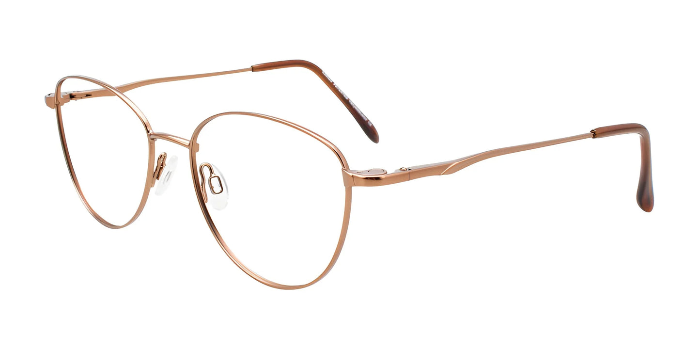 Cargo C5055 Eyeglasses with Clip-on Sunglasses Satin Light Brown