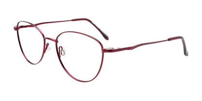 Cargo C5055 Eyeglasses with Clip-on Sunglasses Shiny Pinkish Red