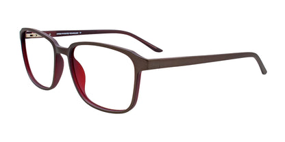 Cargo C5057 Eyeglasses with Clip-on Sunglasses Matt Dark Grey & Dark Red (Inside)