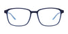 Cargo C5057 Eyeglasses with Clip-on Sunglasses | Size 57 / Matt Dark Blue & Light Blue (Inside)