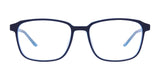 Cargo C5057 eyeglasses with thin frames on a white background are perfect for being prescription ready or enhanced with the included polarized sunglasses clip-on.