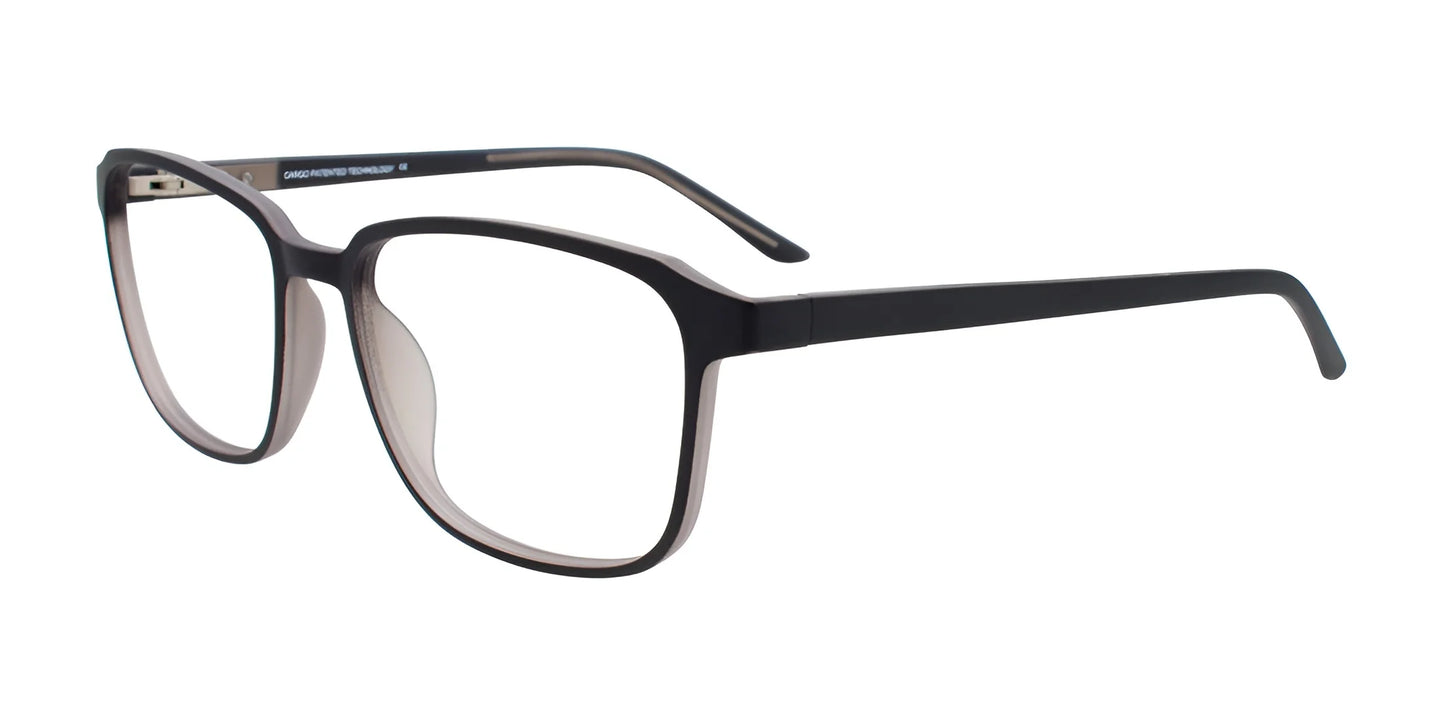 Cargo C5057 Eyeglasses with Clip-on Sunglasses Matt Black & Grey (Inisde)