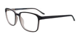 Cargo C5057 Eyeglasses with Clip-on Sunglasses Matt Black & Grey (Inisde)