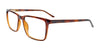 Cargo C5059 Eyeglasses with Clip-on Sunglasses | Size 56 / Marbled Dark Brown