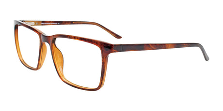 Cargo C5059 Eyeglasses with Clip-on Sunglasses Marbled Dark Brown