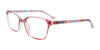 Cargo C5061 Eyeglasses with Clip-on Sunglasses | Size 52 / Crystal St. Berry & Blue