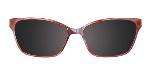 Cargo C5061 Eyeglasses with Clip-on Sunglasses / Size 52 / Crystal St. Berry & Blue