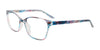 Cargo C5061 Eyeglasses with Clip-on Sunglasses | Size 52 / Crystal St. Blue & Pink