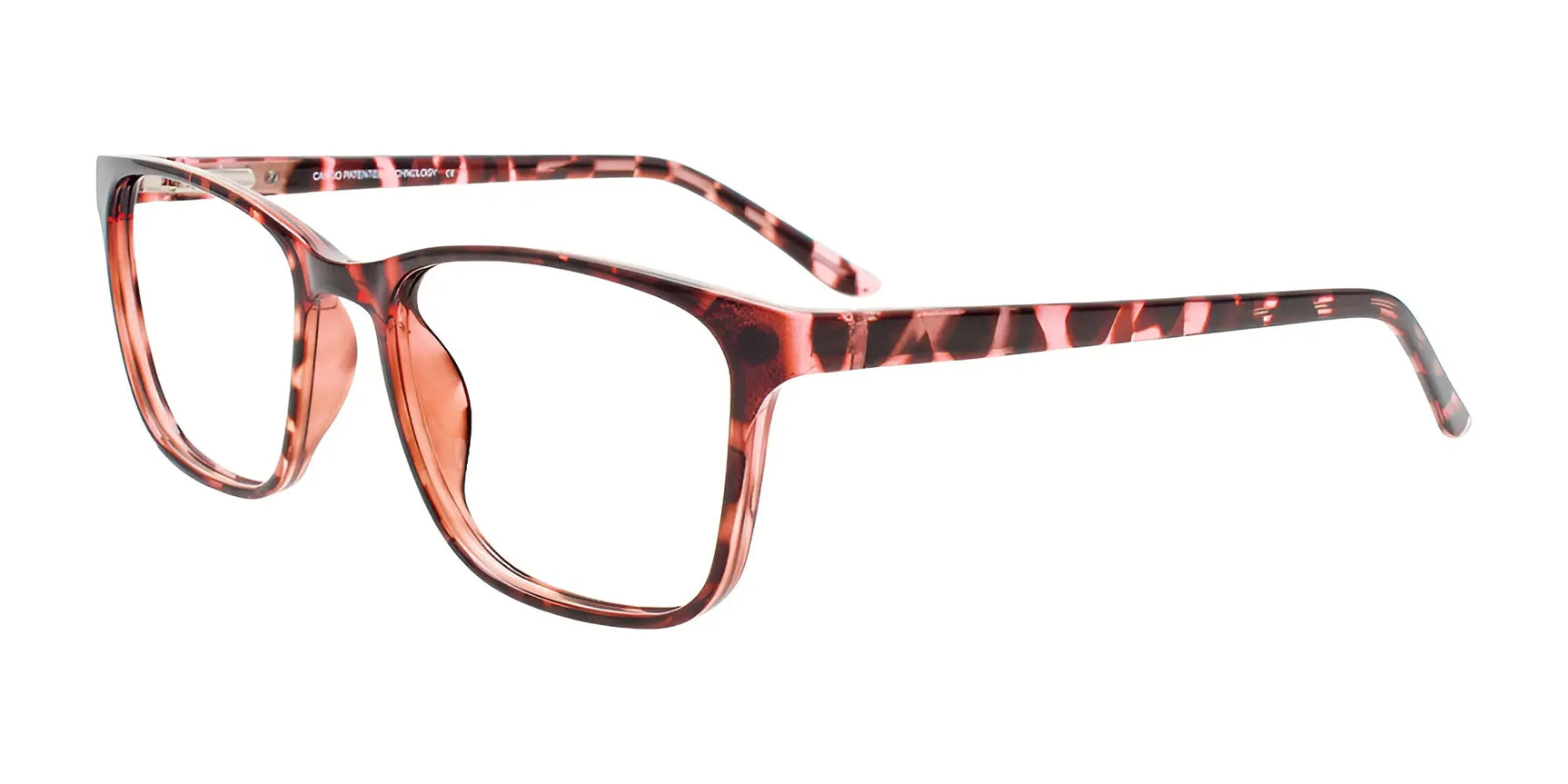 Cargo C5062 Eyeglasses with Clip-on Sunglasses Crystal Pink Tor