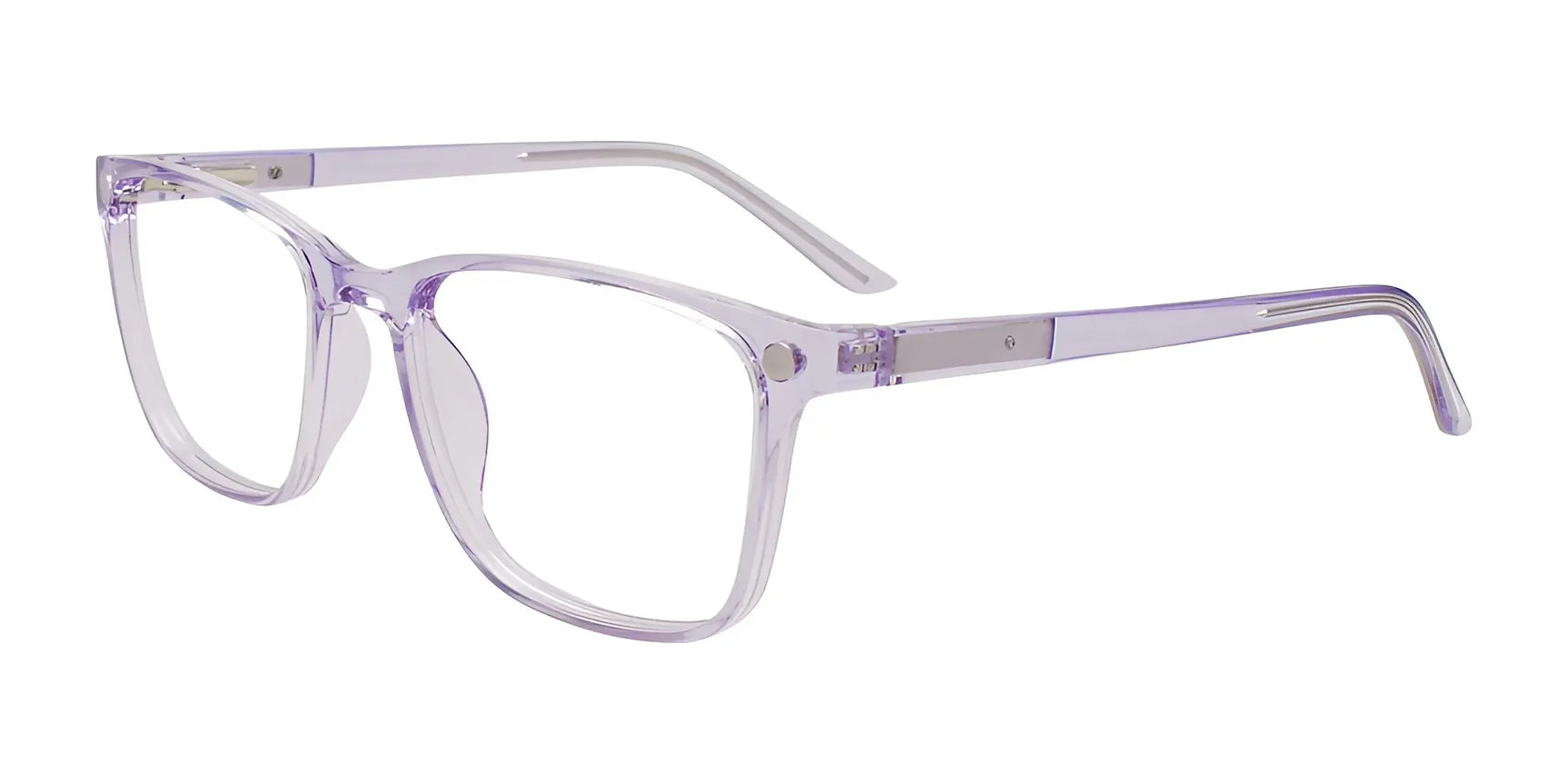 Cargo C5062 Eyeglasses with Clip-on Sunglasses Crystal Lilac