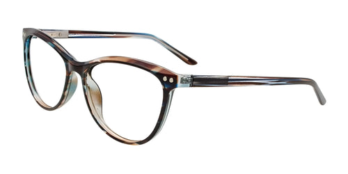 Cargo C5064 Eyeglasses with Clip-on Sunglasses / Size 54 / Brown
