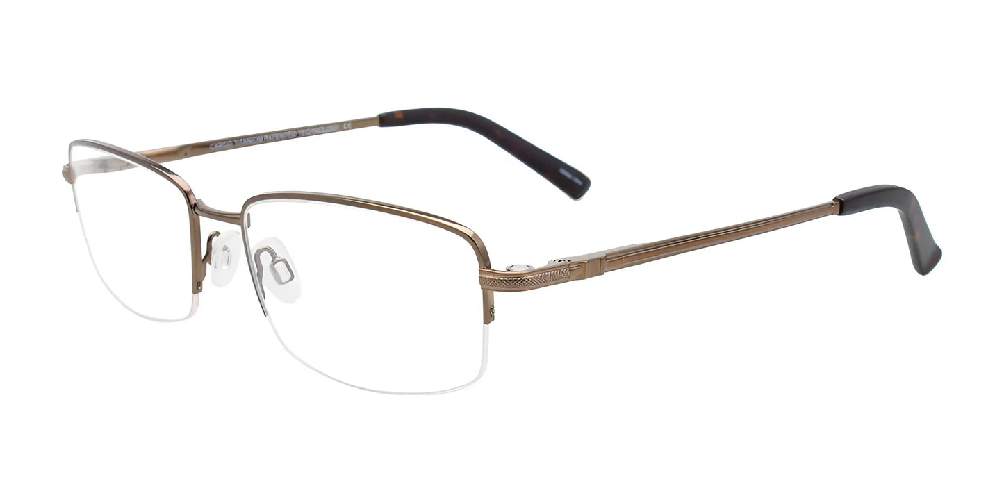 Cargo C5500 Eyeglasses with Clip-on Sunglasses Satin Light Brown