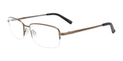 Cargo C5500 Eyeglasses with Clip-on Sunglasses | Size 56 / Satin Light Brown