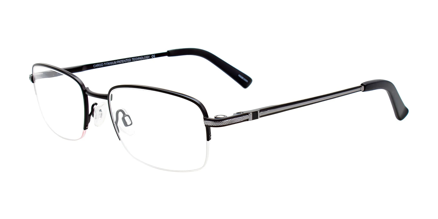 Cargo C5501 Eyeglasses with Clip-on Sunglasses Matt Black