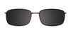 Cargo C5501 Eyeglasses with Clip-on Sunglasses | Size 52 / Matt Black