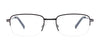 Cargo C5501 Eyeglasses with Clip-on Sunglasses | Size 52 / Matt Black