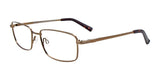 Cargo C5502 Eyeglasses with Clip-on Sunglasses Satin Light Brown